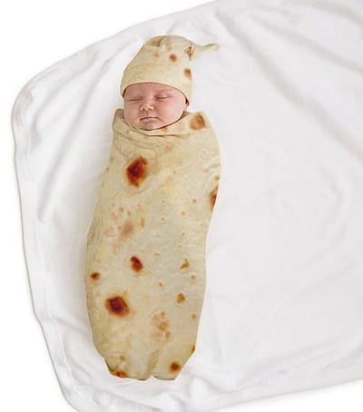 Dailygoods- Inbakeren Deken Flanel - Burrito Deken - Baby Muts - Ademend - Veilig voor Baby's - 85x85 cm - Babydeken