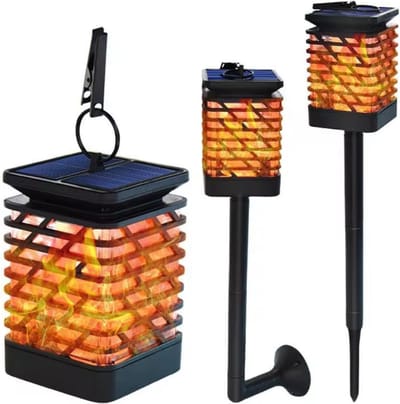 Solar - Tuinfakkel met vlameffect - tuinverlichting - Zon energie - Sfeer - 3 Varianten