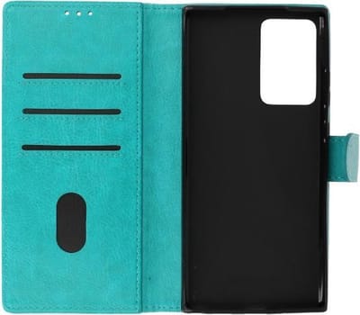 Hoesje Geschikt voor de Samsung Galaxy Note 20 Ultra - Kaarthouder Book Case Telefoonhoesje - Groen