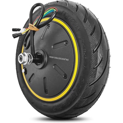 60/70-6.5 Motor Elektrische Scooter 36V 500W Motorwiel Voor Ninebot Max G30 Elektrische Scooter Voorzijde zwart