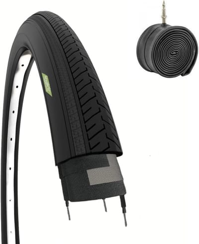 Fietsbanden 27 x 1 1/4 (32-630) inclusief binnenband voor stadsfiets en vintage fietsen