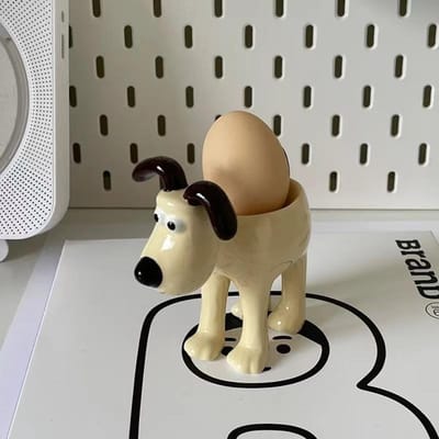 Nieuwe Leuke Rector Hond Ontbijt Eierhouder Beauty Eierhouder Ring Diverse Opberg Ornament Leuk Huis Desktop Decoratie gray