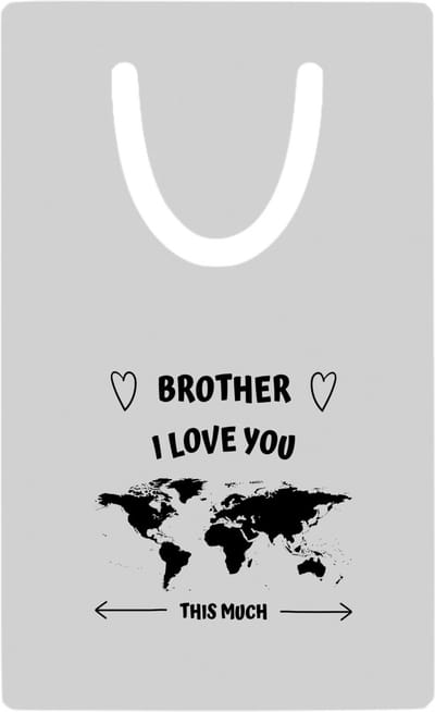 Hacebo® - Brother I love you this much metalen boekenlegger - Broer - geweldige broer - liefste broer - verjaardag - cadeau - kado - bedankje - geschenk Bladwijzer boekenleggers - 7.6 cm x 5cm