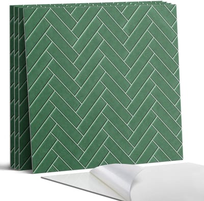 Coloray Wandpanelen Zelfklevend - Visgraatpatroon op tegels Zelfklevende Wandpanelen - 50 cm x 50 cm - Groente Wandpaneel PVC - 5 stuks - Texturen Wandpanelen Zelfklevend - Wandpanelen Keuken - Wandpaneel Badkamer