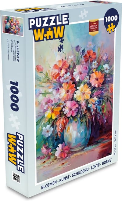 Puzzel Bloemen - Kunst - Schilderij - Lente - Boeket - Legpuzzel - Puzzel 1000 stukjes volwassenen