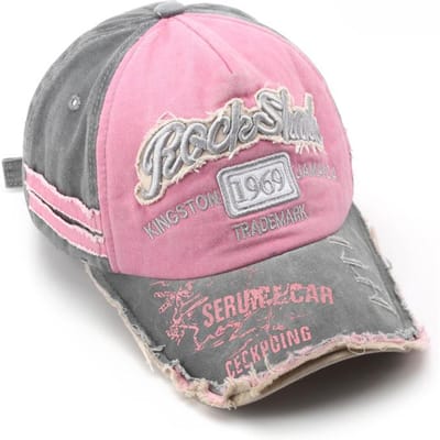 Unisex gewassen denim honkbalpet hoge kwaliteit sportmutsen zomerhoed pet voor mannen vrouwen 1969 letter streetwear pet pink