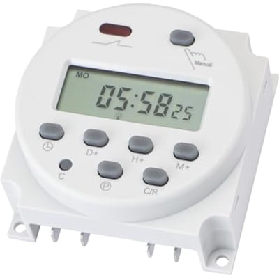 Programmeerbare Tijdschakelaar met Digitale LCD Display - 1M tot 168U - Handmatige en Automatische Controle