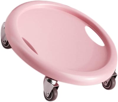 Core Slider - Schuifschijf Fitness - Buikspier Training - 4 Soepele Rollen - 29 cm Diameter - Roze