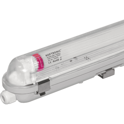 HOFTRONIC - LED TL armatuur met lamp - 120cm - 18 Watt 3150 Lumen (175lm/W) - 4000K IP65 waterdicht voor binnen en buiten - T8 G13 fitting - Flikkervrij - Koppelbaar