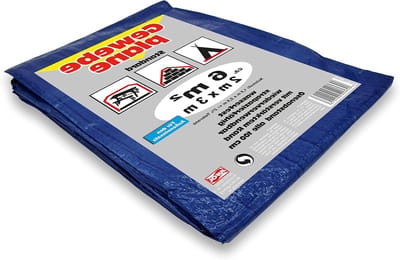 Zeildoek met Ogen - Afdekzeil Beschermzeil - Bescherming tegen Weer - Waterdicht Scheurvast - 2 x 3 m - Blauw