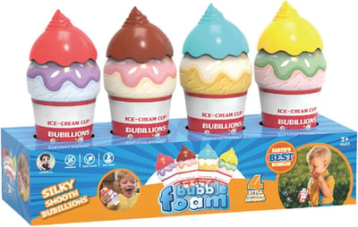 Bellenblaas Set - Bellenblaas Flesjes - Buitenspeelgoed Kinderen - Lekvrije IJsjes Vorm - 4 Stuks Set - Meerdere Kleuren