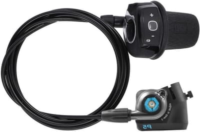 Draaigreepschakelaar - Fiets Shifter - Fietsen Onderhoud - Met Klikbox - 2100mm Kabel - Zwart