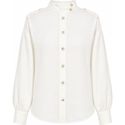 Mandarijnkraag Knopsluiting Casual Shirt