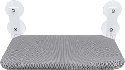 Famanu – Kattenraamhangmat - draadloze hangmat met 4 zuignappen - ademende mesh-zitting voor katten en kittens binnen (grijs net)