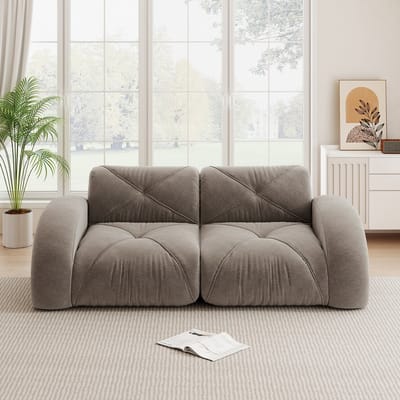 MODFU Modulaire 2-Zitsbank - Zonder Frame - Chenille - Voor Woonkamer - Bruin