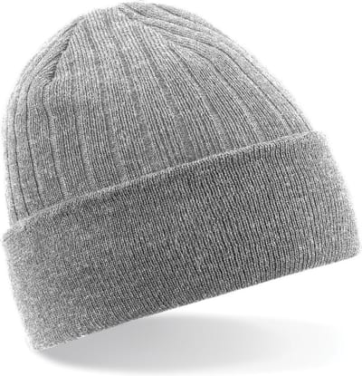 Beechfield Thinsulate Thermische Winter / Ski Beanie Hat (Sport Grijs)