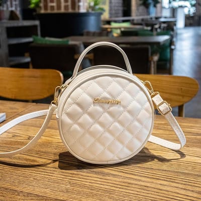 Retro Kleine Ronde Tas Dames Tas Dames Geborduurde Messenger Bag