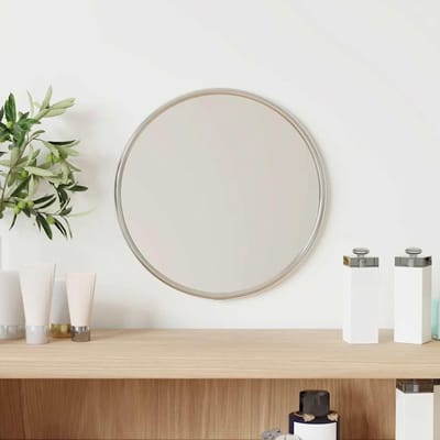 Wandspiegel Rond - Make-up spiegel - Snel Klaarmaken - Ruimtebesparend Ontwerp - 20 cm Diameter - Zilver