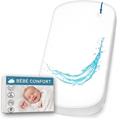 Livatto Matrasbeschermer 35 x 75 cm - 100% Waterdicht - Oeko-Tex gecertificeerd - Ademend & Absorberend voor Wieg of Reiswieg
