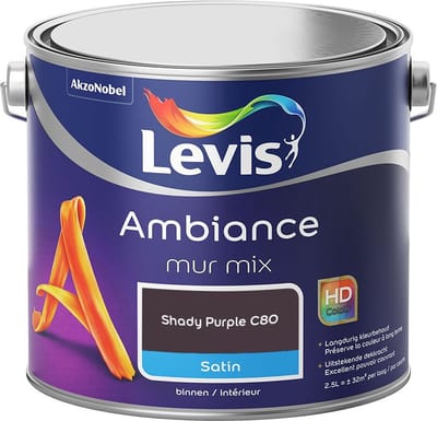 Levis - Ambiance Mur Satin Mix - Shady Purple C80 - Mengverf - 2,5 L