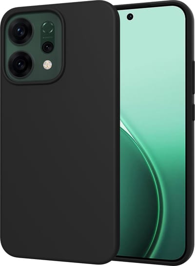 Cazy hoesje geschikt voor Oppo Reno14 Hoesje Siliconen - Flexibele Case - Zwart