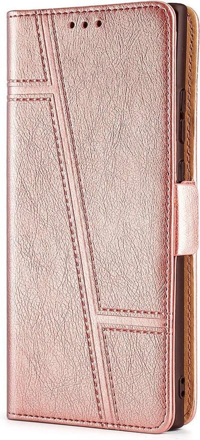 Hoesje geschikt voor iPhone XS - Bookcase - Pasjeshouder - Portemonnee - Patroon - Kunstleer - Rose Goud