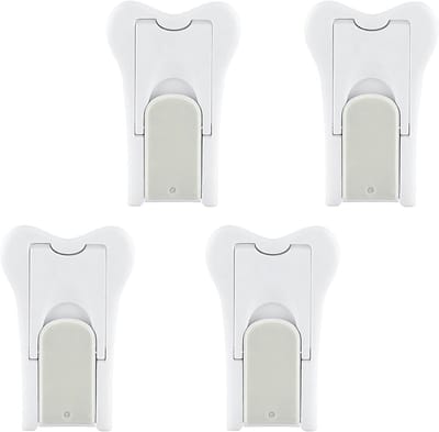 Set van 4 Schuifdeur Slotjes voor Kindveiligheid, Veiligheidsloten voor Ramen en Deuren, Babybeveiliging voor Schuifdeuren