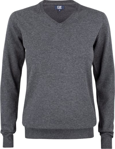 Cutter & Buck Oakville V-neck Dames 355419 - Antraciet Melange - L