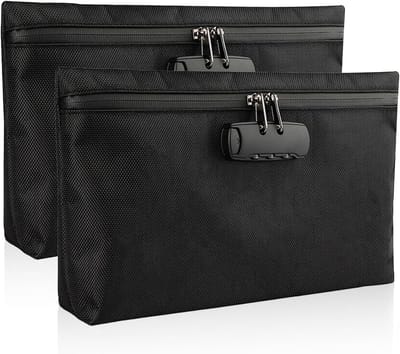 Waterdichte Anti-Geurover Bag met Combinatielock voor Documenten en Waardevolle Spullen, A4 Formaat