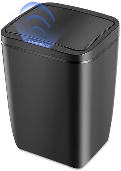 Dailygoods- Vuilnisemmer 12 Liter - Automatische Afvalbak - Contactloze Pedaalemmer - Intelligente Chipgestuurd - Stil Openen - Laag Energieverbruik - Sensor Vuilnisemmer