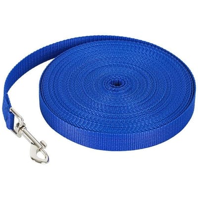 1,2M-30M Lange Nylon Hondentrainingslijnen Wandelende Huisdierlijn Lange Lanyard Trektouw Voor Kleine Grote Honden Lijn Item (Blue,4.5M) blauw