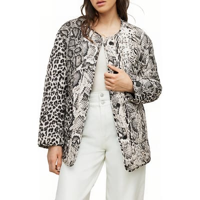 AllSaints Foxi Noche Liner White Maat: 38 | Jassen Outlet | Dames | Zwart