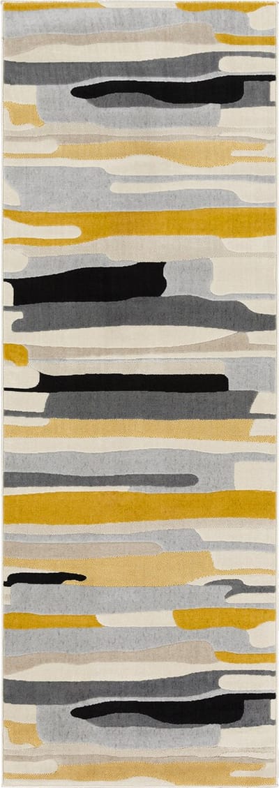 SURYA Anais vloerkleed scandinavisch boho meerkleurig geel