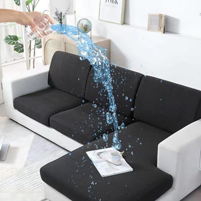 Zomer Waterdichte Elastische Bankkussenhoes L-Vorm Universeel Passend Huisdiervriendelijk Bankstoelhoes Duurzaam Stof Plus Size (L)-1pc