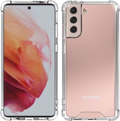 Schokbestendig Hoesje - Crystal Clear Back Cover Geschikt voor: Samsung Galaxy S21 Plus | Transparante achterkant PC & TPU Bumper