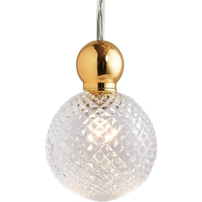EBB & FLOW Uva M Hangende bal goud transparant mini check