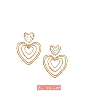 Go Dutch Label Oorknoppen sonar hearts Goud