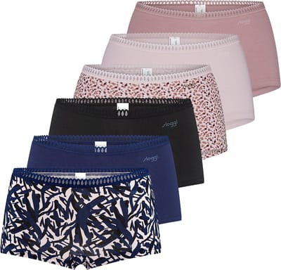 sloggi Dames shorts slip 6 pack GO Crush