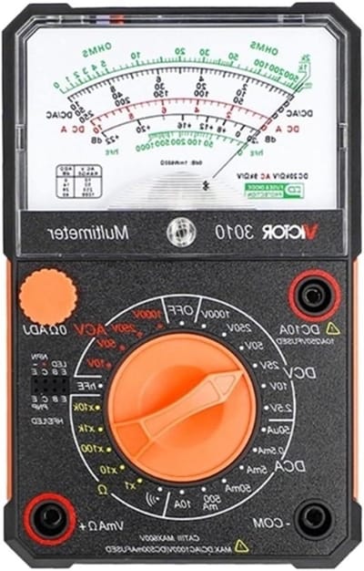Analoge Multimeter - Weerstandstester - Elektronica Reparatie - Hoge Nauwkeurigheid - 1000 V - Grijs