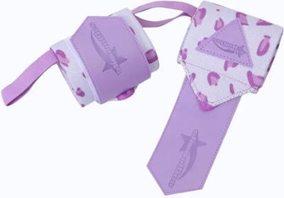 Nivard Wrist Wraps - Lifting Straps - Crossfit Grips - Polsband - Krachttraining - Fitness - Deadlift - Paars