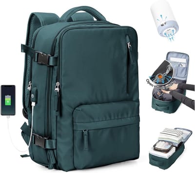 Reisrugzak met Compressiesysteem Handbagage voor Vliegtuig
