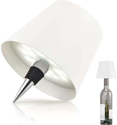 GELLDG Flessenlamp - Nachtlampje - Oplaadbare Touchscreen Flessenlamp - Draadloos - 1200 mAh - Dimbaar - 3 LED Kleuren - Geschikt voor Woonkamers en Eetkamers