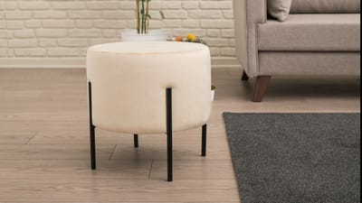 Asir - Tuffet - Room Zwart - 40 x 40 x 40 cm