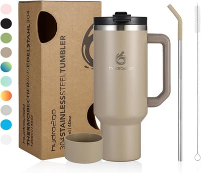 Isolatiebeker met Rietje voor Warme en Koude Dranken - 1200 ml Tumbler