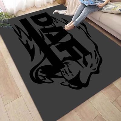 Daf Vrachtwagen Tapijt en Kleed Klassieke Auto logo Tapijt Vloermat Woonkamer Slaapkamer Decoreren Zacht Tapijt Kinderkamer Kleed Wasbare Kleden 80x120cm