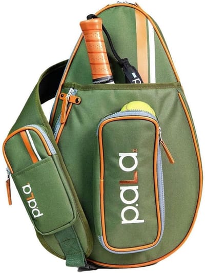 Sporttas - Slingbag Rugzak - Sportuitrusting Vervoeren - Met Hekhaak - 45x28x8 cm - Groen