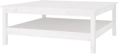 vidaXL Salontafel 100x100x40 cm massief grenenhout wit, tafel, koffietafel, tafeltje, bijzettafel, woonkamertafel, accenttafel, eindtafel