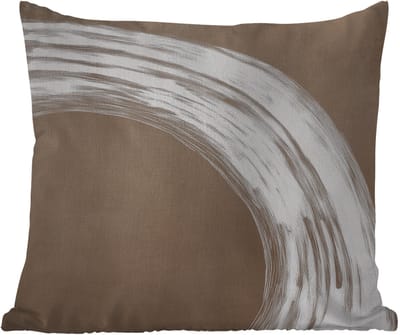 Buitenkussen - Verf - Bruin - Japandi - 45x45 cm - Weerbestendig