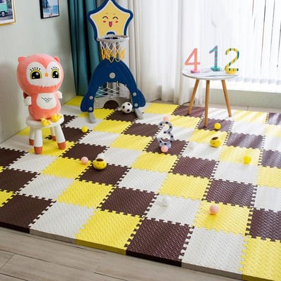 Puzzel Huishoudschuim Vloermat Kinderkamer Klimmat Splicing Spons Vloer Anti-val Kruiptapijt 30 * 30 * 1cm