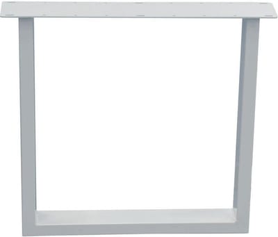 FLE - Stalen U tafelpoot 70 bij 10 cm en hoogte 72 cm wit gepoedercoat (koker 4 x 10 cm)